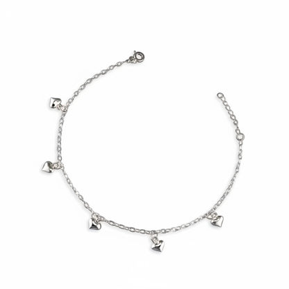 Puffed heart anklet Anklet