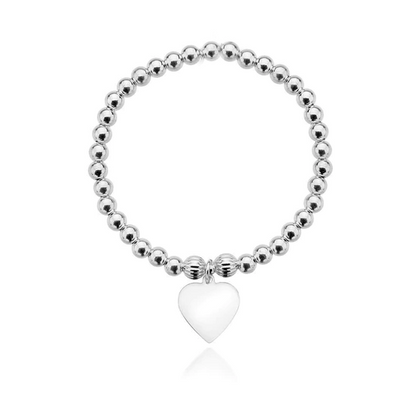 Personalised Heart Bracelet