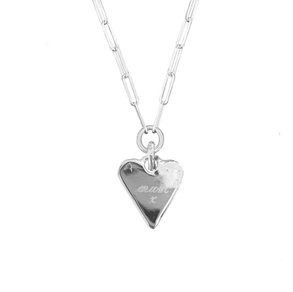 Hand Engraved Maxi Heart Trace Chain
