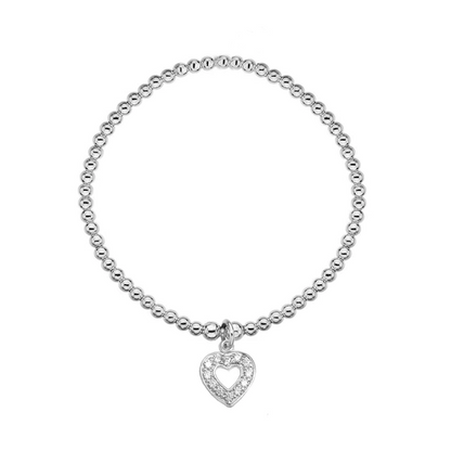 Open Heart Sparkle Bracelet
