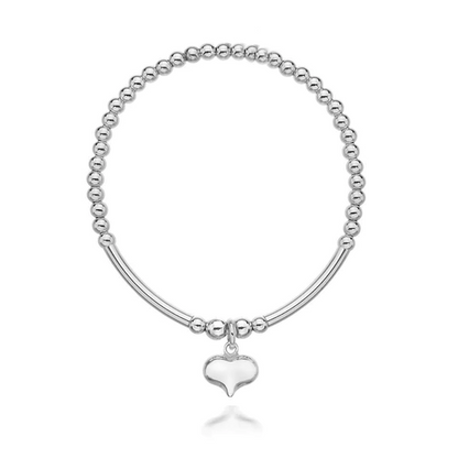 Paris Heart Tube Bracelet