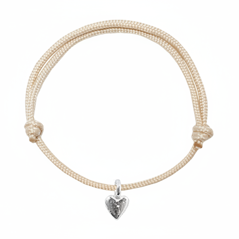 Teeny Heart Rope Bracelet