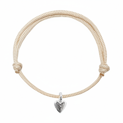 Teeny Heart Rope Bracelet